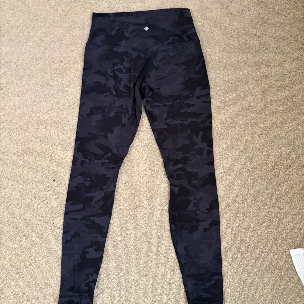 Lululemon Align Black Camouflage Leggings